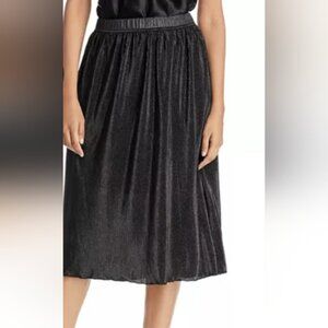 NWT Chenault Metallic Black Skirt